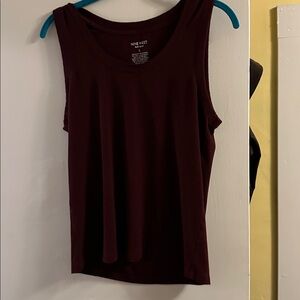 Nine West Dark Red Sleeveless Top